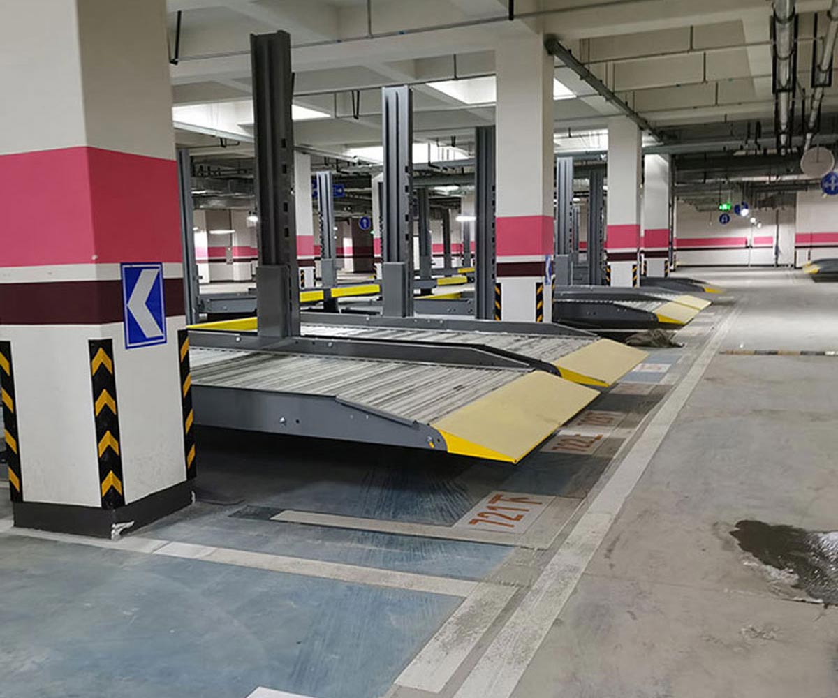 凤县二层升降平移机械式停车设备改造