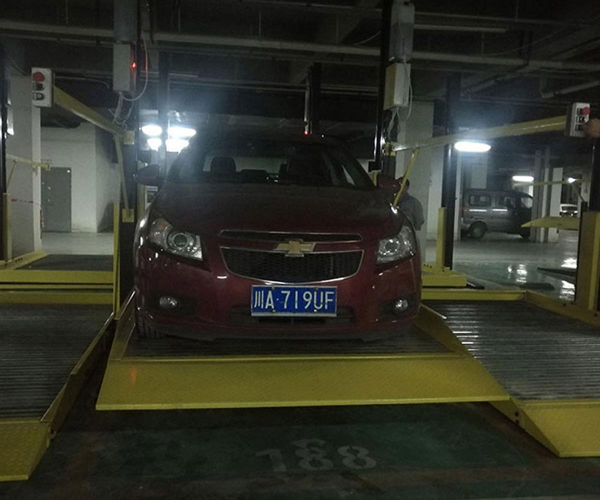两层简易式机械式立体停车设备二手.jpg