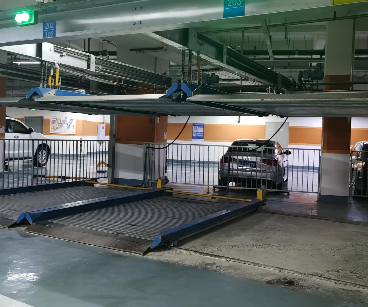 德昌单列二层升降横移式自动立体停车库